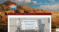 Desktop Screenshot of comfortsolutionsmechanical.net